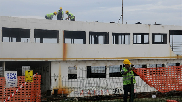 İnkılap Vapuru'nun söküm işlemi başladı