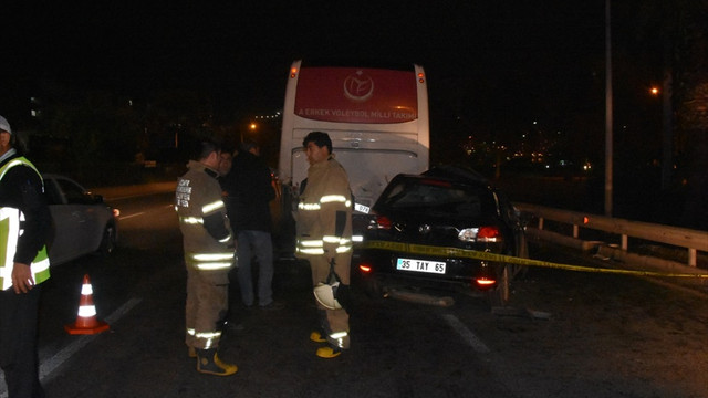İzmir'de trafik kazası: 1 ölü