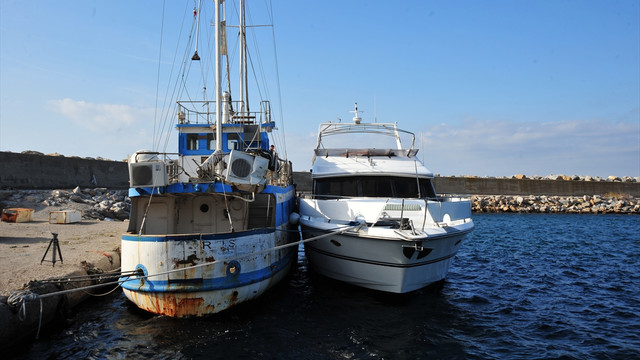 Kaçakları taşıyan lüks yata şerh konuldu