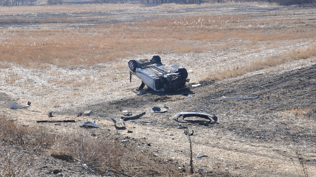 Kırıkkale'de otomobil devrildi: 1 ölü, 2 yaralı