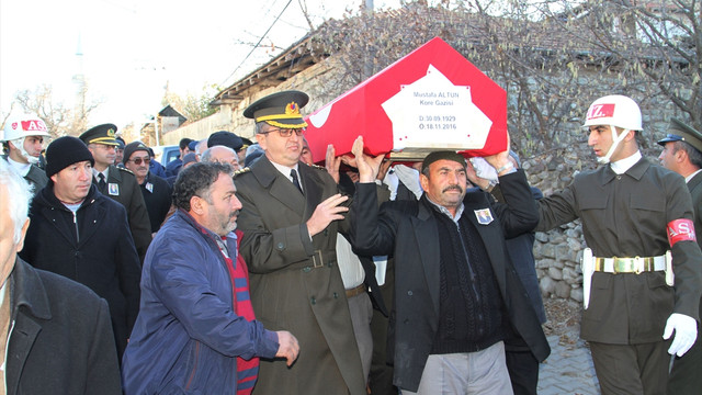 Kore gazisi Altun son yolculuğuna uğurlandı