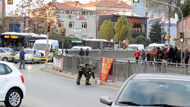 Okmeydanında şüpheli paket alarmı