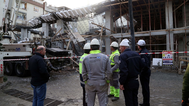 Samsun'da inşaatta çökme: 3 yaralı