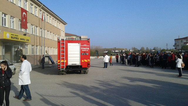 Samsun'da lisede yangın