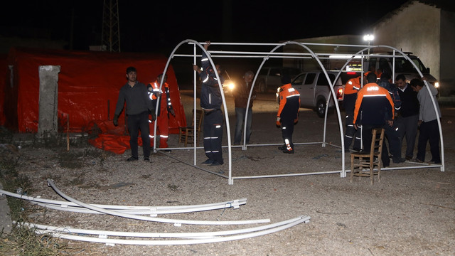 Tarım işçilerinin kaldığı çadırlardaki yangın