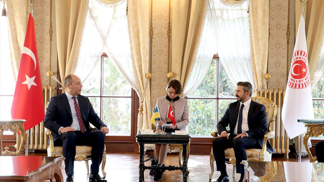 TBMM Başkanvekili Aydın, Ukrayna Parlamentosu Başkanı Parubiy ile görüştü