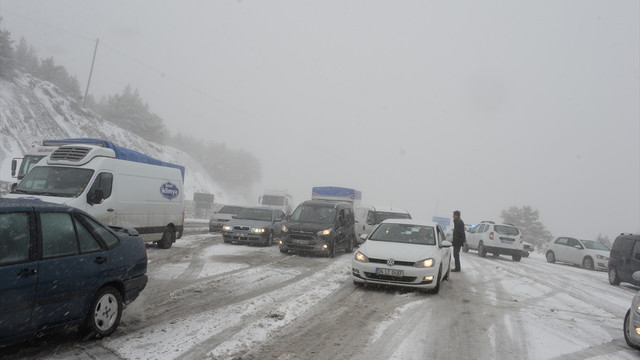 Tokat'ta kar yağışı