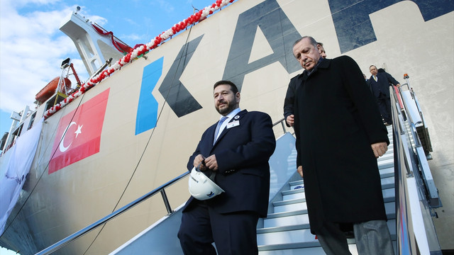 Tuzla'da gemi uğurlama töreni