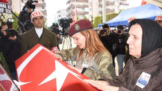 El Bab şehidi Astsubay Furkan Yavaş İzmirde son yolculuğuna uğurlandı
