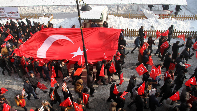 GÜNCELLEME - Ağrı'da Teröre Lanet Kardeşliğe Davet yürüyüşü