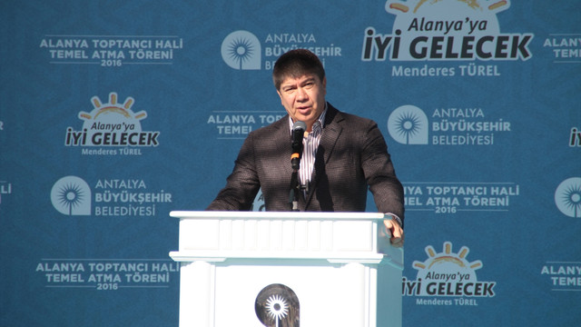 Alanya Toptancı Hali'nin temel atma töreni