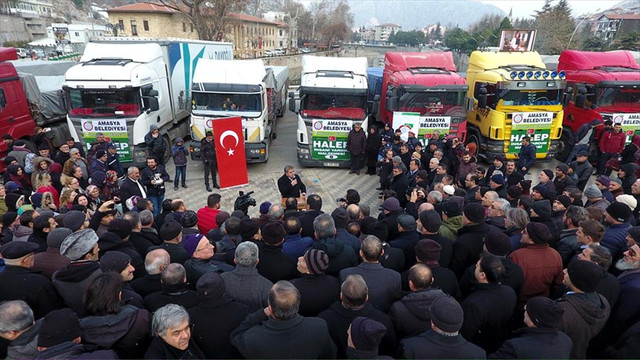 Amasya'dan Halep'e yardım