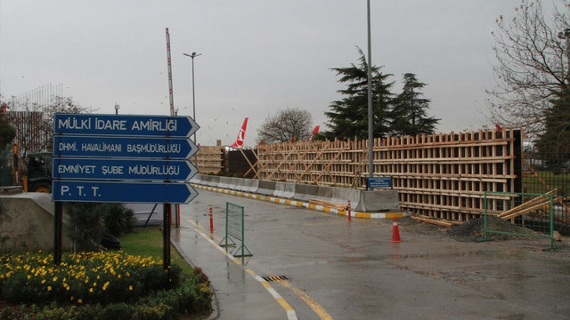 Atatürk Havalimanı Devlet Konukevi'ne koruyucu duvar