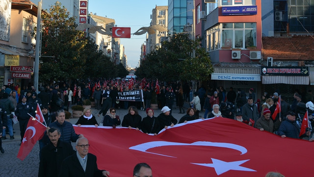 Balıkesir'de Teröre Lanet yürüyüşü