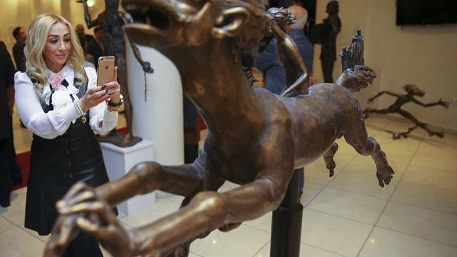 Başkentte Sait Rüstem heykel sergisi