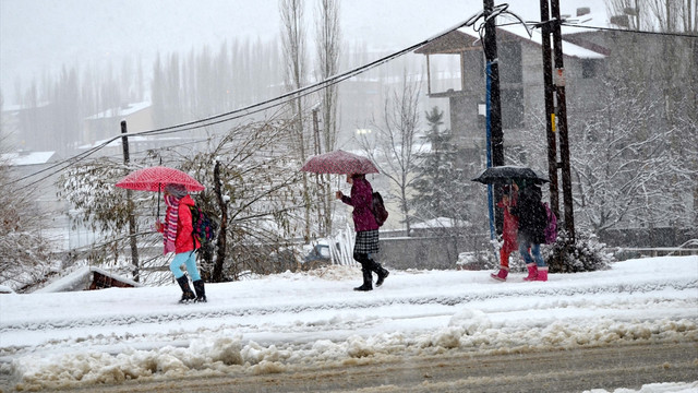 Bitlis'te eğitime kar engeli
