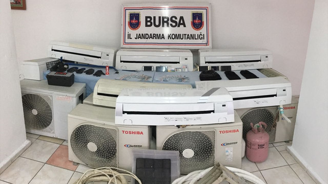 Bursa merkezli klima hırsızlığı operasyonu