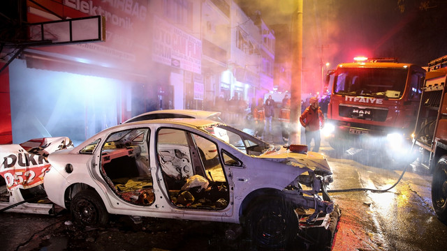 Bursa'da iş yeri yangını