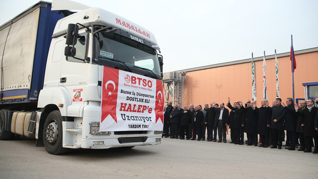 Bursa'dan Halep'e yardım