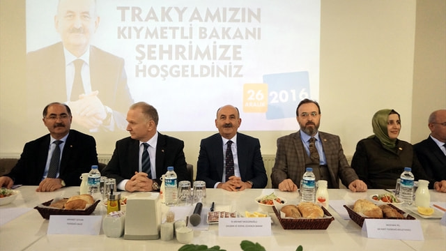 Çalışma ve Sosyal Güvenlik Bakanı Müezzinoğlu, Tekirdağ'da