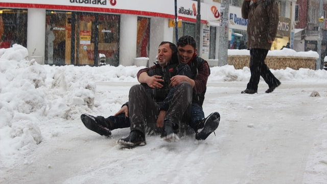 Çankırı'da kar yağışı