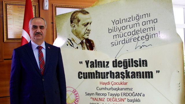 Cumhurbaşkanı Erdoğan'a yeni yılda 2017 destek mektubu