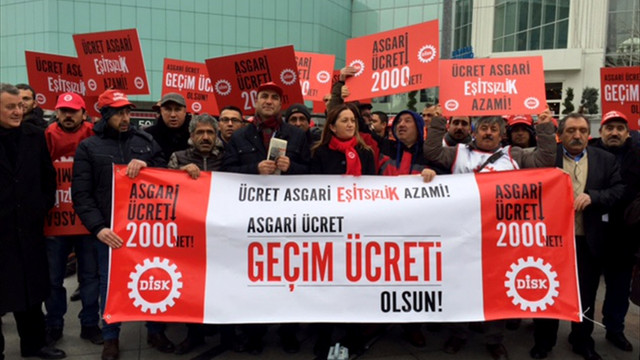 DİSK'in asgari ücret talebi 2 bin lira