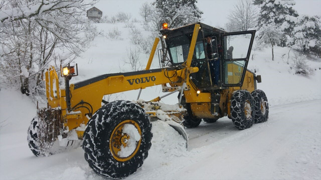 Düzce'de kar yağışı