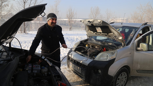 Erzurum'da soğuk hava