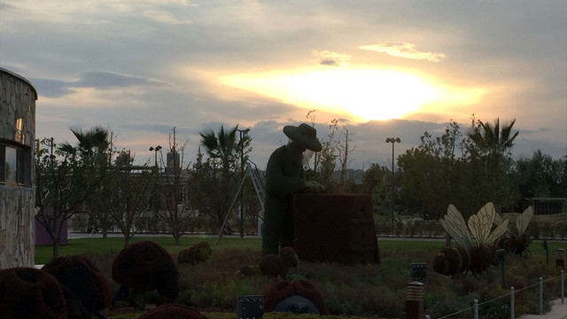 EXPO'daki bitki heykellere özel bakım