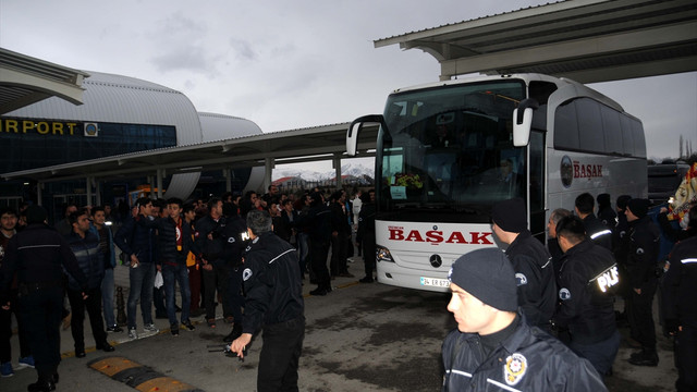 Galatasaray'a Erzincan'da coşkulu karşılama