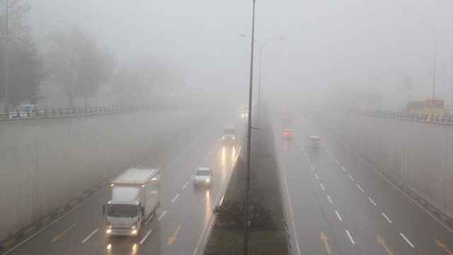 Gaziantep'te yoğun sis