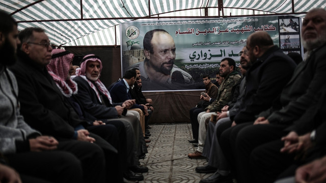 Gazze'de Tunuslu uçak mühendisi için taziye çadırı kuruldu