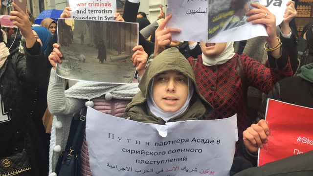 Halep'teki sivillere yönelik saldırılara tepkiler