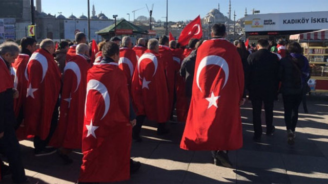 İstanbul’da teröre lanet yürüyüşü