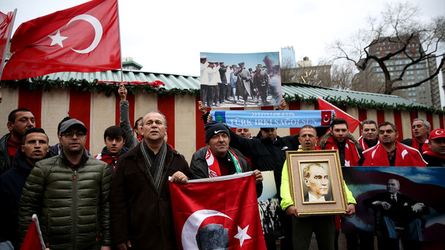 Kayseri ve İstanbul şehitleri New York'ta dualarla anıldı