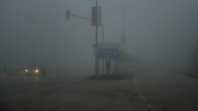 Kilis'te yoğun sis