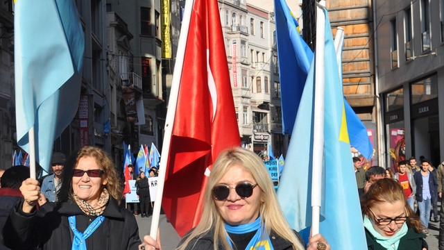 Kırım Türklerinden hak ihlali protestosu