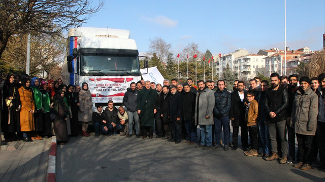 Kırklareli'nden Haleplilere yardım
