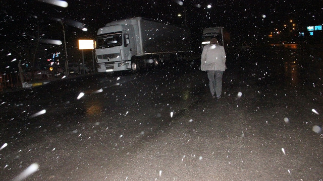 Konya'da ulaşımda kar engeli