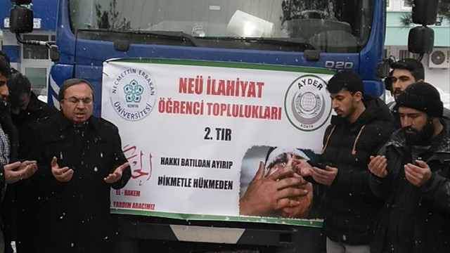 Konya'dan Halep'e yardım