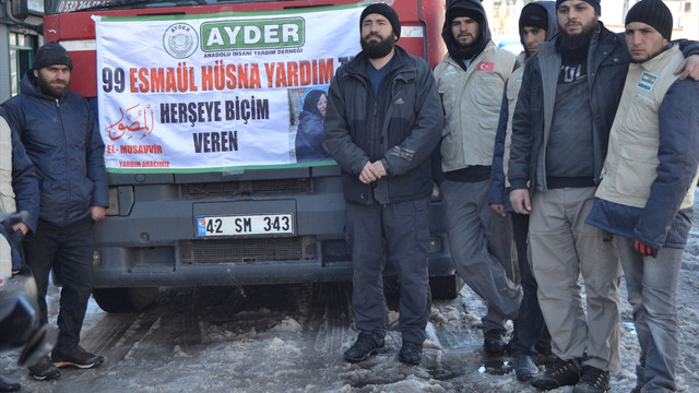 Konya'dan Haleplilere yardım