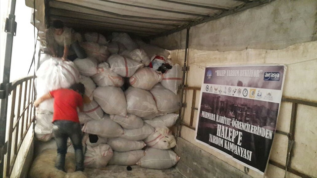 Öğrencilerden Halep'e yardım kampanyası