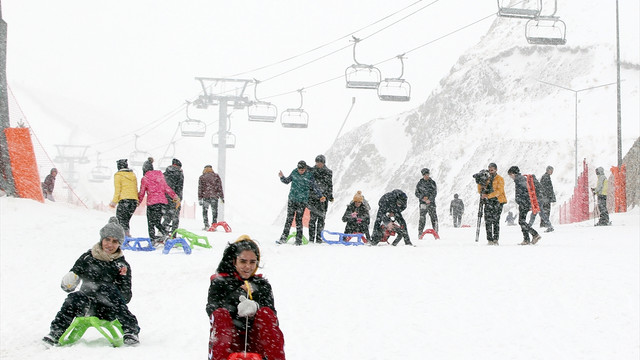 Palandöken'de kayak keyfi