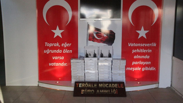 PKK'nın dağ kadrosuna gönderilecek 76 telsiz ele geçirildi