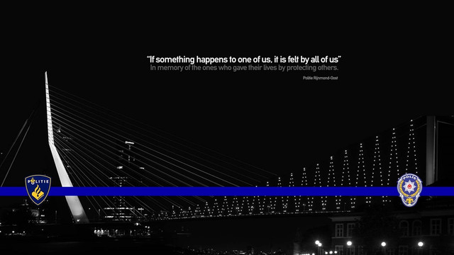 Rotterdam'dan Türk polisine anlamlı destek