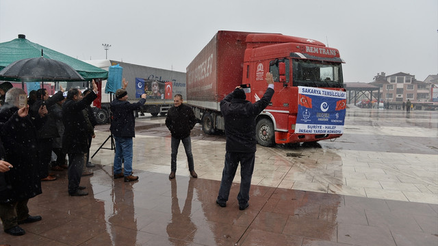 Sakarya'dan Haleplilere yardım