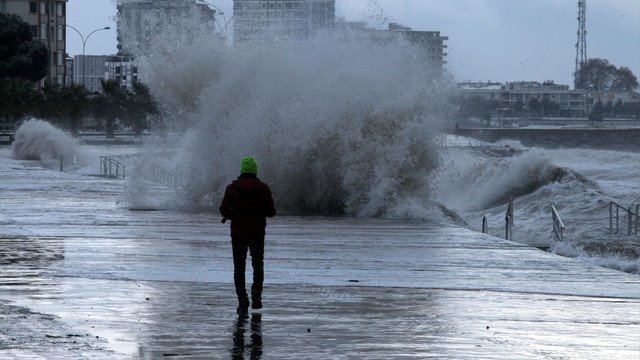 Samsun'da kar yağışı