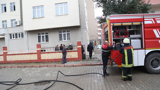 Samsun'da özel öğrenci yurdunda yangın
