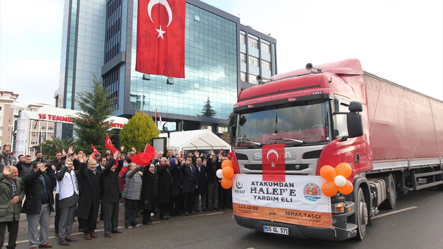Samsun'dan Halep'e yardım